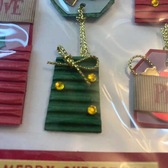 Scrapbook Embellishments Stickers Merry Christmas Gifts Tags Paper Crafts Cards - Picture 14 of 16